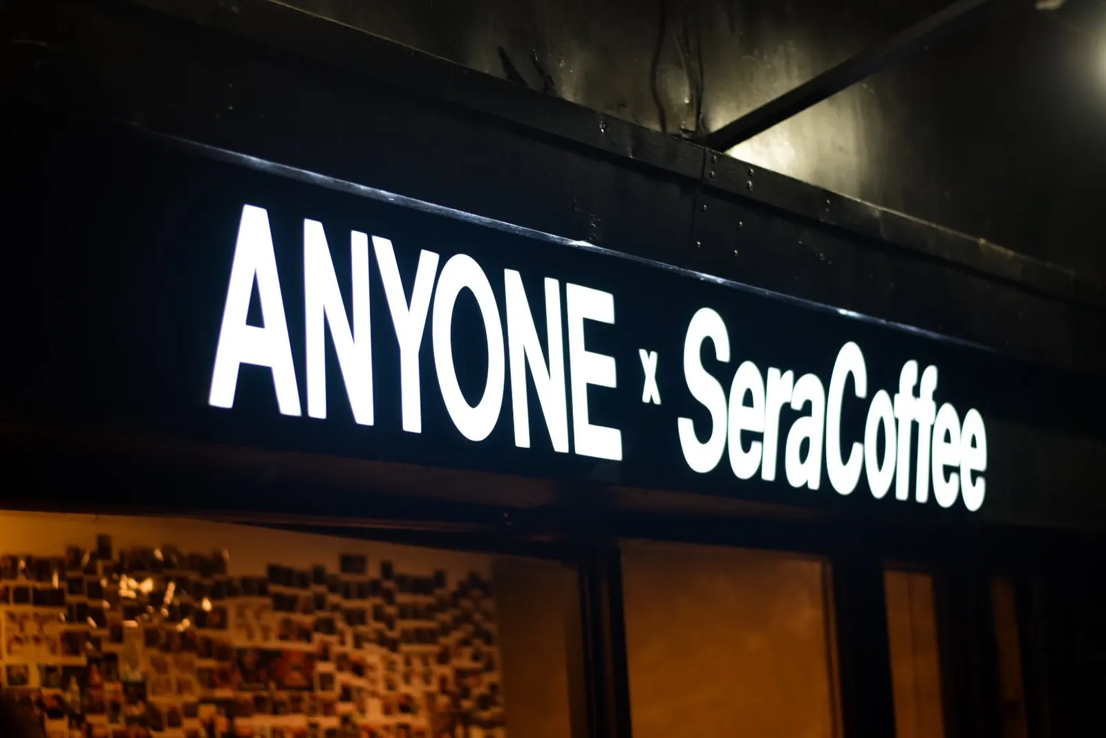 Anyone x SeraCoffee - Illuminated shopfront sign